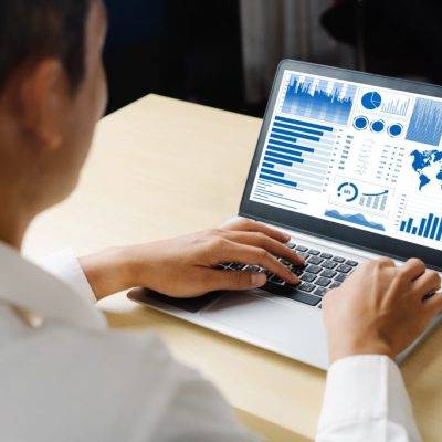 Business data dashboard analysis by ingenious computer software Business data dashboard analysis by ingenious computer software